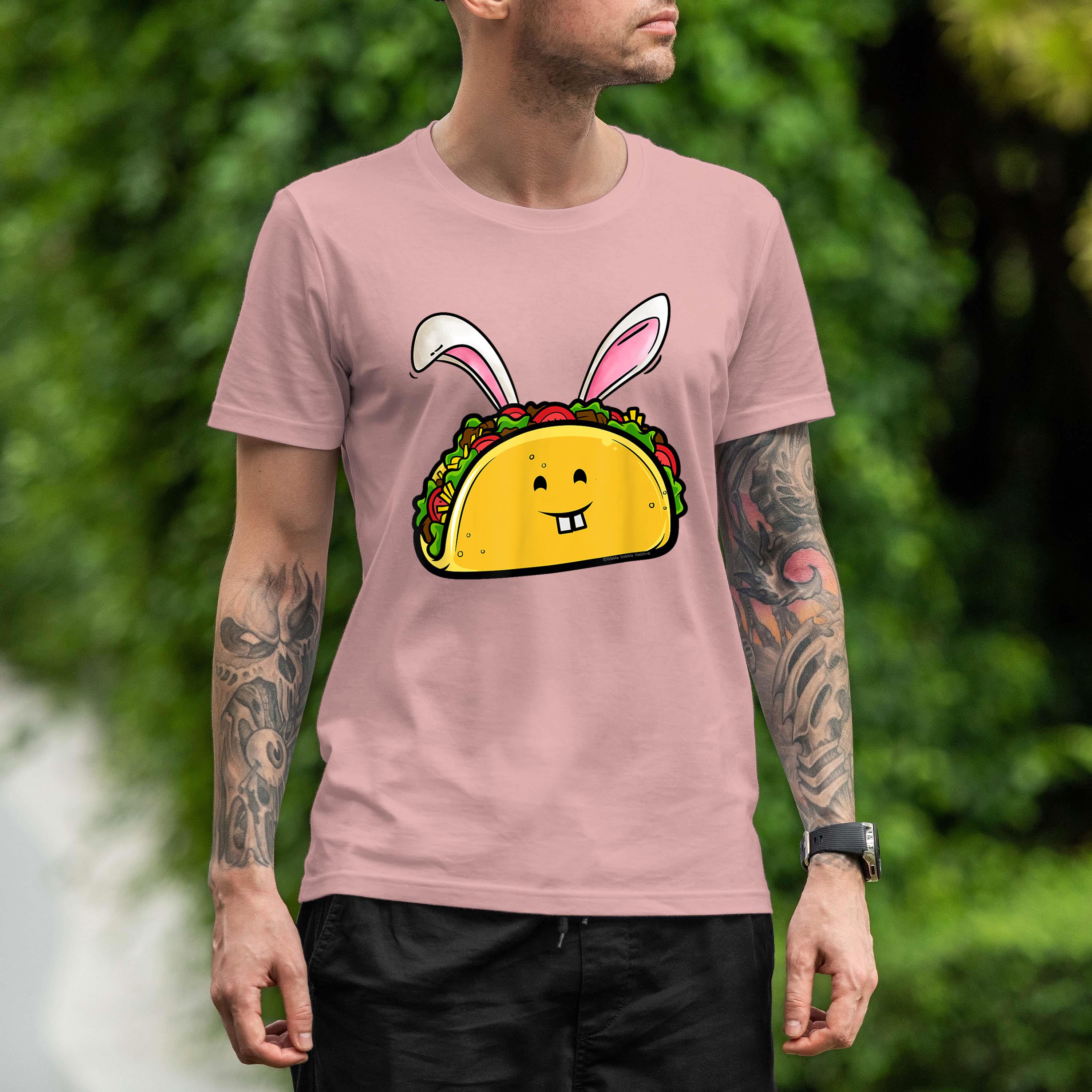 Funny Easter Taco With Bunny Ears Taco Lovers Funny Easter Shirt 